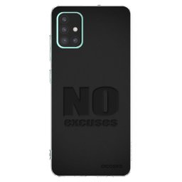 Átlátszó szilikon tok az alábbi mobiltelefonokra Samsung Galaxy A51 A515F - No Excuses