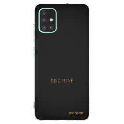 Átlátszó szilikon tok az alábbi mobiltelefonokra Samsung Galaxy A51 A515F - Discipline