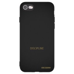 Fekete szilikon tok az alábbi mobiltelefonokra Apple iPhone SE 2020 - Discipline