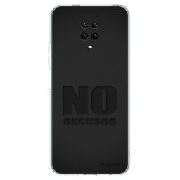 Átlátszó szilikon tok az alábbi mobiltelefonokra Xiaomi Redmi Note 9 Pro - No Excuses