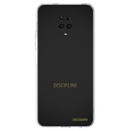 Átlátszó szilikon tok az alábbi mobiltelefonokra Xiaomi Redmi Note 9 Pro - Discipline