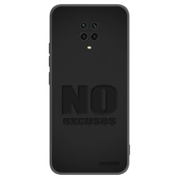 Fekete szilikon tok az alábbi mobiltelefonokra Xiaomi Redmi Note 9 Pro - No Excuses