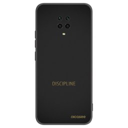 Fekete szilikon tok az alábbi mobiltelefonokra Xiaomi Redmi Note 9 Pro - Discipline