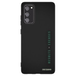 Fekete szilikon tok az alábbi mobiltelefonokra Samsung Galaxy S20 FE - Results x Excuses