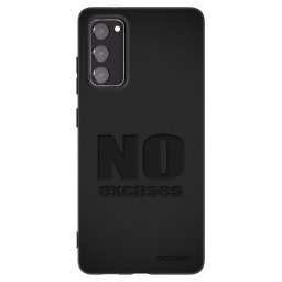 Fekete szilikon tok az alábbi mobiltelefonokra Samsung Galaxy S20 FE - No Excuses