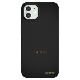 Fekete szilikon tok az alábbi mobiltelefonokra Apple iPhone 12 - Discipline