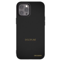 Fekete szilikon tok az alábbi mobiltelefonokra Apple iPhone 12 Pro Max - Discipline