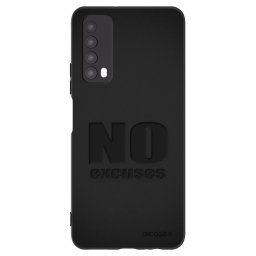 Fekete szilikon tok az alábbi mobiltelefonokra Huawei P Smart 2021 - No Excuses