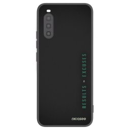 Fekete szilikon tok az alábbi mobiltelefonokra Sony Xperia 10 II - Results x Excuses