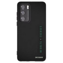 Fekete szilikon tok az alábbi mobiltelefonokra Huawei P40 - Results x Excuses