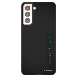Fekete szilikon tok az alábbi mobiltelefonokra Samsung Galaxy S21 5G G991B - Results x Excuses
