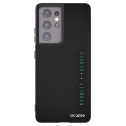 Fekete szilikon tok az alábbi mobiltelefonokra Samsung Galaxy S21 Ultra 5G G998B - Results x Excuses