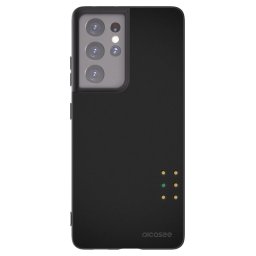 Fekete szilikon tok az alábbi mobiltelefonokra Samsung Galaxy S21 Ultra 5G G998B - Pulse