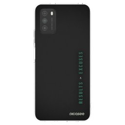 Átlátszó szilikon tok az alábbi mobiltelefonokra Xiaomi Poco M3 - Results x Excuses