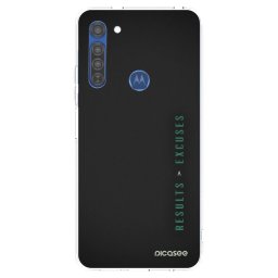 Átlátszó szilikon tok az alábbi mobiltelefonokra Motorola Moto G8 - Results x Excuses