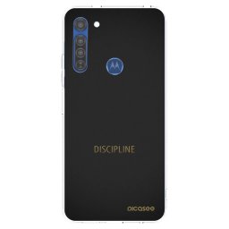 Átlátszó szilikon tok az alábbi mobiltelefonokra Motorola Moto G8 - Discipline