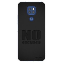 Átlátszó szilikon tok az alábbi mobiltelefonokra Motorola Moto G9 Play - No Excuses
