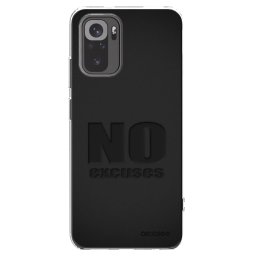 Átlátszó szilikon tok az alábbi mobiltelefonokra Xiaomi Redmi Note 10 - No Excuses