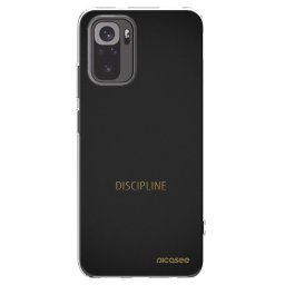 Átlátszó szilikon tok az alábbi mobiltelefonokra Xiaomi Redmi Note 10 - Discipline