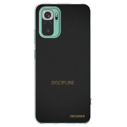 Átlátszó szilikon tok az alábbi mobiltelefonokra Xiaomi Redmi Note 10 Pro - Discipline