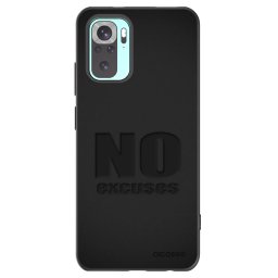 Fekete szilikon tok az alábbi mobiltelefonokra Xiaomi Redmi Note 10 Pro - No Excuses