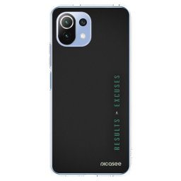 Átlátszó szilikon tok az alábbi mobiltelefonokra Xiaomi Mi 11 Lite - Results x Excuses