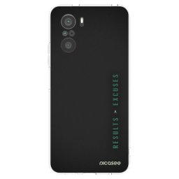 Átlátszó szilikon tok az alábbi mobiltelefonokra Xiaomi Poco F3 - Results x Excuses