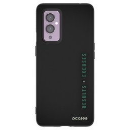 Fekete szilikon tok az alábbi mobiltelefonokra OnePlus 9 - Results x Excuses