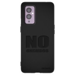 Fekete szilikon tok az alábbi mobiltelefonokra OnePlus 9 - No Excuses