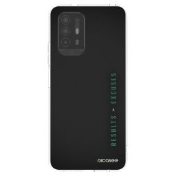 Átlátszó szilikon tok az alábbi mobiltelefonokra OPPO A94 5G - Results x Excuses