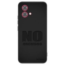 Fekete szilikon tok az alábbi mobiltelefonokra Motorola Moto G84 5G - No Excuses