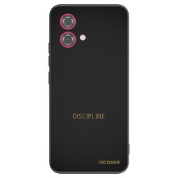 Fekete szilikon tok az alábbi mobiltelefonokra Motorola Moto G84 5G - Discipline