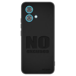 Fekete szilikon tok az alábbi mobiltelefonokra Motorola Edge 40 Neo - No Excuses