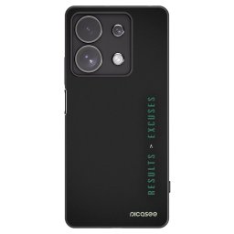 Fekete szilikon tok az alábbi mobiltelefonokra Xiaomi Redmi Note 13 Pro 4G - Results x Excuses
