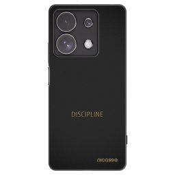 Fekete szilikon tok az alábbi mobiltelefonokra Xiaomi Redmi Note 13 Pro 4G - Discipline