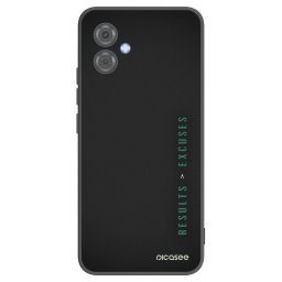 Fekete szilikon tok az alábbi mobiltelefonokra Motorola Moto G14 - Results x Excuses