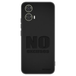 Fekete szilikon tok az alábbi mobiltelefonokra Motorola Moto G24 - No Excuses