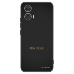 Fekete szilikon tok az alábbi mobiltelefonokra Motorola Moto G24 - Discipline