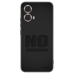 Fekete szilikon tok az alábbi mobiltelefonokra Motorola Moto G85 - No Excuses