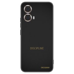 Fekete szilikon tok az alábbi mobiltelefonokra Motorola Moto G85 - Discipline