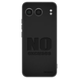 Fekete szilikon tok az alábbi mobiltelefonokra OnePlus Nord 4 - No Excuses