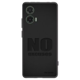 Fekete szilikon tok az alábbi mobiltelefonokra Motorola Moto G35 5G - No Excuses