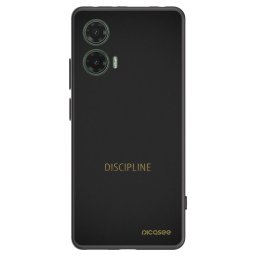 Fekete szilikon tok az alábbi mobiltelefonokra Motorola Moto G35 5G - Discipline