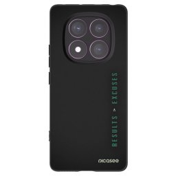 Fekete szilikon tok az alábbi mobiltelefonokra Xiaomi Redmi Note 14 Pro 4G - Results x Excuses