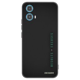 Fekete szilikon tok az alábbi mobiltelefonokra Motorola Moto G34 5G - Results x Excuses
