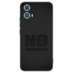 Fekete szilikon tok az alábbi mobiltelefonokra Motorola Moto G34 5G - No Excuses