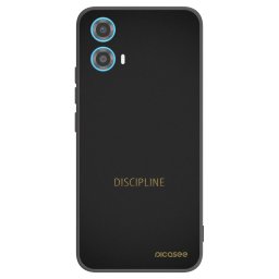 Fekete szilikon tok az alábbi mobiltelefonokra Motorola Moto G34 5G - Discipline