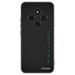 Fekete szilikon tok az alábbi mobiltelefonokra Xiaomi Poco C75 - Results x Excuses