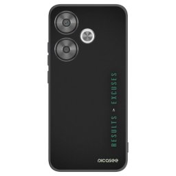 Fekete szilikon tok az alábbi mobiltelefonokra Xiaomi Poco F6 - Results x Excuses