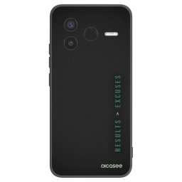 Fekete szilikon tok az alábbi mobiltelefonokra Xiaomi Poco F7 Pro 5G - Results x Excuses